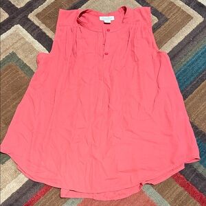Lucky Brand Coral Sleeveless Blouse